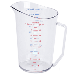 Measuring jug  polycarbonate  2 l  D=14.5, H=23 cm  transparent.