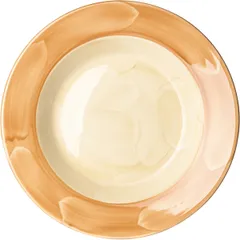 Тарелка для пасты «Паприка» фарфор 0,6л D=30см оранжев.,бежев.
