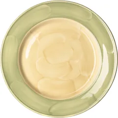 Тарелка «Феннель» сервировочная фарфор D=300,H=23мм зелен.,бежев.