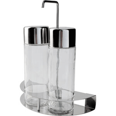 Набор для специй для масла и уксуса стекло,сталь нерж. ,H=205,L=75,B=180мм прозр.,металлич.