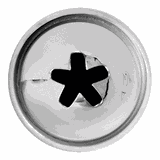 Насадка кондитерская «Цветок» сталь нерж. D=22/10,H=30мм металлич.