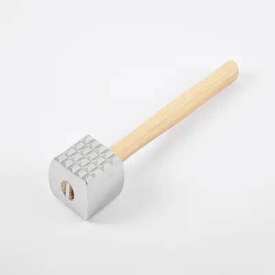 Молоток для отбивания мяса алюмин.,дерево ,H=72,L=318/65,B=80мм металлич.,деревян.