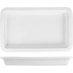 Гастроемкость GN 1/4 фарфор ,H=20,L=265,B=162мм белый, изображение 2