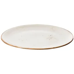 Блюдо для пиццы «Крафт Вайт» фарфор D=31,H=2см белый,коричнев., изображение 2