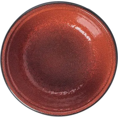 Салатник «Млечный путь оранжевый» фарфор 300мл D=13см оранжев.,черный, изображение 3