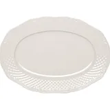 Блюдо «Афродита» овальное фарфор ,H=2,L=33,B=24см белый