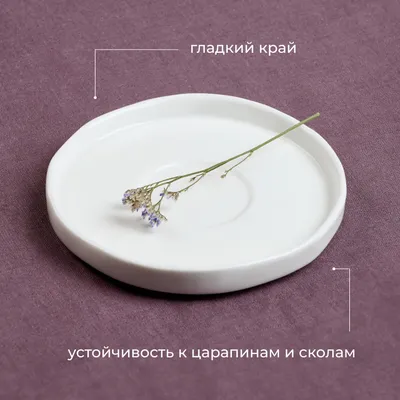 Блюдце «Эггшелл» с бортом фарфор D=135/50,H=16мм белый, Диаметр (мм): 135, изображение 3