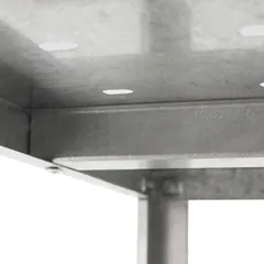 Стол производственный «Base» без борта сталь нерж.,сталь оцинк. ,H=86,L=150,B=70см металлич., изображение 3