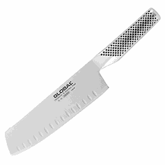 Grooved vegetable knife “Global”  stainless steel  L=18cm  metal.