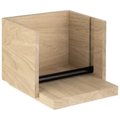 Салфетница «Вало» (на 100 салфеток) дуб ,H=16,L=19,B=19см св. дерево