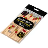 Шампурчики[100шт] бамбук ,L=150,B=3мм бежев.