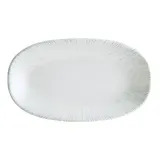 Блюдо сервировочное «Ирис» овальное фарфор ,L=29,B=17см белый,серый