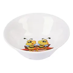 Салатник «Пчелы» детский фарфор 360мл белый