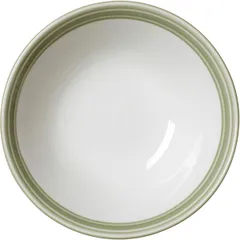 Salad bowl “Bid Sage Wash”  porcelain  D=16.5 cm  white, green.