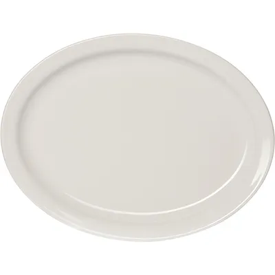 Блюдо «Америка» овальное фарфор ,H=55,L=350,B=255мм белый