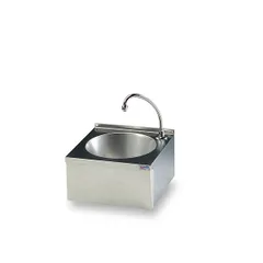 Washstand with foot control stainless steel ,H=36,L=34,B=34cm