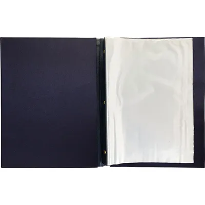 Папка-меню на винтах кожезам. ,L=32,B=24,5см синий, изображение 2