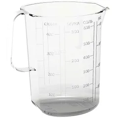 Стакан мерный с ручкой полистирол 0,5л D=94,H=119мм прозр.