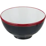 Салатник «Кото Рэд» фарфор 255мл D=11,2см красный,черный