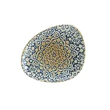 Тарелка «Альхамбра» асимметричная фарфор ,L=24см белый,синий