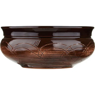 Тарелка глубокая «Скифская» керамика 0,8л D=16,H=7см коричнев., изображение 2