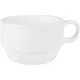 Чашка кофейная «Кунстверк» фарфор 125мл D=72,H=40,L=92мм белый, изображение 2