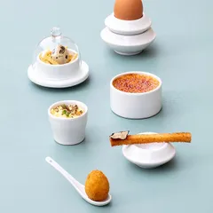 Масленка фарфор 20мл D=67,H=20мм белый, изображение 4