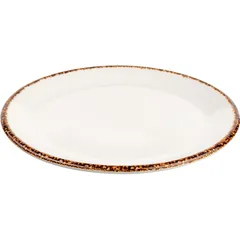 Тарелка пирожковая «Браун Дэппл» фарфор D=15,H=2см белый,коричнев., изображение 2