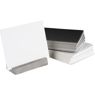 Держатель д/карточек +15 белых и 15 черный карточек[2шт] ,L=10,B=80см, изображение 2