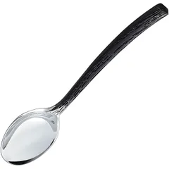 Dessert spoon  stainless steel  L=18.2 cm  black, metal.