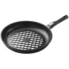 BBQ frying pan with removable handle  cast aluminum  D=32cm  black