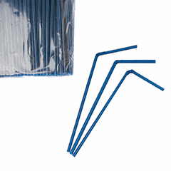 Tubes with bend[1000pcs] polyprop. D=5,L=210mm blue