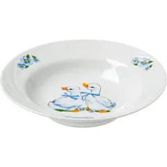 Тарелка глубокая «Гусята» детская фарфор 250мл D=200,H=43мм белый, изображение 2