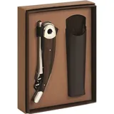 Нарзанник одноступенчатый с чехлом в подарочной коробке сталь нерж.,дерево ,L=150,B=35мм серебрист.,