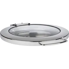 Мармит круглый с крышкой (из двух частей) сталь нерж.,стекло 6л ,H=33,L=44,B=54см, изображение 2