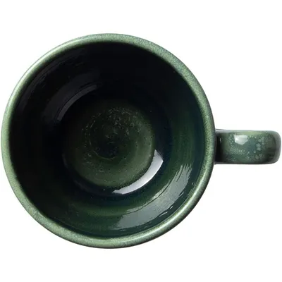 Чашка кофейная «Аврора Везувиус Бернт Эмералд» фарфор 110мл бежев.,зелен., изображение 5