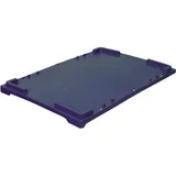 Крышка для ящика для продуктов 603/blue (от -30 до +60°C) полиэтилен ,H=15,L=610,B=410мм синий