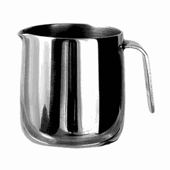 Milk jug “Mini”[2pcs] stainless steel 10ml ,H=42,L=110,B=40mm metal.