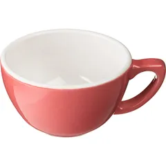 Coffee cup “Pur-Amor”  porcelain  300ml  D=110/60, H=65, L=140mm  coral, white