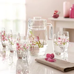 Кувшин «Тиволи» стекло 1,6л D=95/110,H=205,L=145,B=3мм прозр., изображение 2