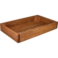 Ящик для подачи для булочек дуб ,H=6,L=40,B=24см коричнев.