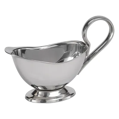Соусник «Профи» с ручкой сталь нерж. 75мл ,H=9,L=13,B=6см металлич.