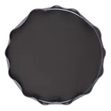 Тарелка «Вейв» с бортом фарфор D=27,H=2см черный