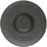 Тарелка для пасты «Вулкания» фарфор D=24см черный