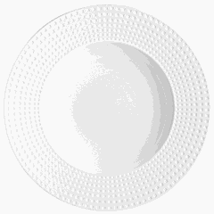 Тарелка «Сатиник» фарфор D=255,H=30мм белый