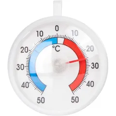 Thermometer for refrigerator (-50+50С)  plastic  D=70, H=15mm  white