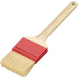 Кисть кондитерская пластик,щетина натур. ,L=235/50,B=60мм бежев.,красный