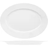 Блюдо «Жансан» овальное фарфор ,H=18,L=290,B=220мм белый