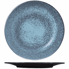 Plate “Milky Way turquoise”  porcelain  D=20cm  turquoise., black