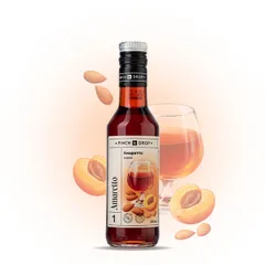 Amaretto syrup Pinch&Drop glass 250ml D=54,H=202mm